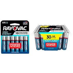 Rayovac High Energy AA Batteries, Double A Battery Alkaline Combo Pack, 42 Count