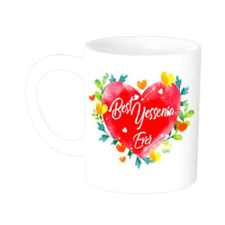 Erasmus Baudelaire Coffee Mug Yessenia Ever Personalized Name Mug for Women & Girls Custom Name Coffee Mug Name Coffee Cup Floral Design Personalized Gift for Her Mug with Name 11oz White Mug 939790