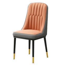 IIOCHA Kitchen Leather Kitchen Dining Chairs,with Ergonomic Backrest and Carbon Steel Metal Legs for Counter Lounge Living Room Reception Chair (Color : A)