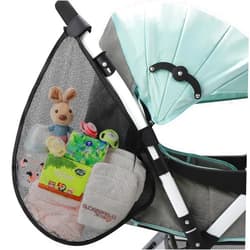 Accmor Universal Stroller Organizer, Side Sling Stroller Organizer, Mesh Cargo Net Stroller Storage Caddy, Stroller Bag Accessories Fits for Uppababy, Nuna, Baby Jogger, Britax, Doona Strollers