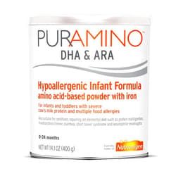 Enfamil PurAmino Hypoallergenic Infant Drink, for Severe Food Allergies, Omega-3 DHA, Iron, Immune Support, Powder Can, 14.1 Oz