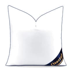 OTOSTAR 20x20 Down Alternative Fill Throw Pillow Insert, Soft Fluffy Synthetic Down Pillow Insert with 100% Cotton Cooling Cover Decorative Throw Pillow for Sofa Couch Bed