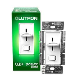 Lutron Skylark LED+ Dimmer Switch for Dimmable LED, Halogen and Incandescent Bulbs | 150W/Single-Pole or 3-Way | SCL-153P-WH | White