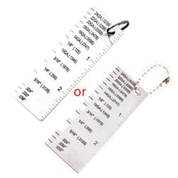 Fowspvzn Wire Metal Sheet Thickness Gauge Welding Gage Plated Size Inspection Metal Measuring Tools Stainless Steel Accessories