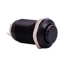 URTONE Latching Push Button Switch, URTONE UR129, 1NO ON/Off DC/AC 36V 2A Aluminum Alloy Metal Shell Suitable for 12mm 1/2