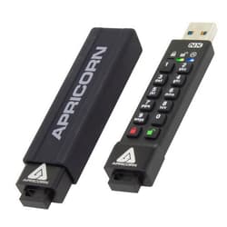 Apricorn Apricon Aegis Secure Key 3NX: Software-Free 256-Bit AES XTS Encrypted USB 3.1 Flash Key with FIPS 140-2 level 3 validation, Onboard Keypad, and up to 25% Cooler Operating Temperatures.