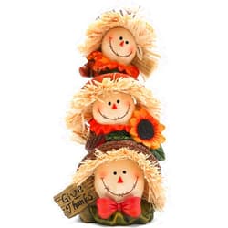 Hodao Autumn Thanksgiving Scarecrow Decoration Handmade Thanksgiving Decoration for Living Room Garden Dining Room Decoration Gifts