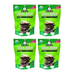 Taza Chocolate Organic Stone Ground 80% Dark Bark Snacking Thins, Toasted Coconut, 4.2 Ounce (Pack of 4)