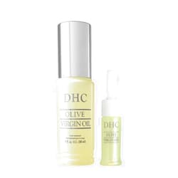 DHC Olive Virgin Oil and Olive Virgin Oil Mini, Facial Moisturizer, Hydrating, Nourishing, Lightweight, Fragrance and Colorant Free, All Skin Types, 1 fl. oz. and 0.16 fl. oz.