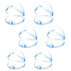 Accmor Pacifier Case, Pacifier Holder Case, Pacifier Container for Travel, BPA Free,Transparent Blue, 6 Pack