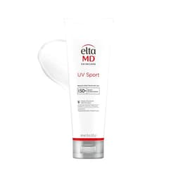 EltaMD UV Sport Body Sunscreen, SPF 50 Sport Sunscreen Lotion, Sweat Resistant and Water Resistant up to 80 Minutes, Formulated with Zinc Oxide, Oil Free, Full Body Sunscreen