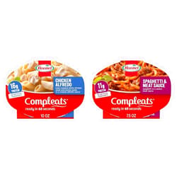 Compleats HORMEL COMPLEATS Chicken Alfredo Microwave Tray, 10 oz. (6 Pack) and HORMEL COMPLEATS Spaghetti & Meat Sauce Microwave Tray, 7.5 oz. (7 Pack)