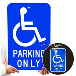 SmartSign Basics Handicap Parking Sign | 12