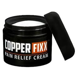 CopperFixx Pain Relief Cream, 2 Fl. Oz Jar powered by Copper with Heat Technology with Arnica for Muscle Pain and stiffness and Joint Inflammation, Knee, Back, Shoulder and Arthritis Pain. Fast Acting 2 Fl Oz (Pack of 1)