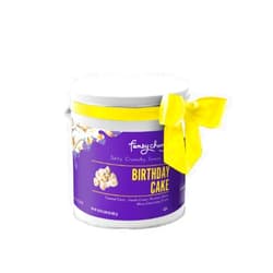 Funky Chunky 2 Pound Popcorn Pail - Birthday Cake Flavor of Gourmet Chocolate Drizzled Caramel Corn