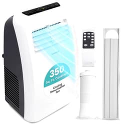 SereneLife 3-in-1 Portable Air Conditioner with Built-in Dehumidifier Function,Fan Mode, Remote Control, Complete Window Mount Exhaust Kit