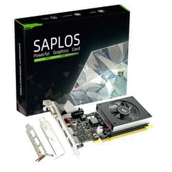 SAPLOS GT 730 4GB Graphics Card, 2 HDMI, DisplayPort, VGA, DDR3 64-bit, Low Profile Video Card PC, Computer GPU, Low Power, PCI Express x8, DirectX 12