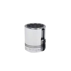 Williams STM-1219 1/2 Drive Shallow Socket, 12 Point, 19mm