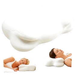 Sruxzid Melow Sleep Pillow, Memory Cloud Pillow, Ergonomic Pillows for Neck Pain Relief with Breathable Pillowcase, 3 Sleep Zones, 2 Types of Neck Support, Suitable for Back/Side/Stomach Sleeping.