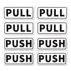PATIKIL Push Pull Door Sign, 4 Set 2