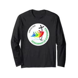 VISITE NOSSA LOJA - Jubileu Católico 2025 (PORTUGUESE) Jubileu Católico 2025 – Peregrinos da Esperança Long Sleeve T-Shirt