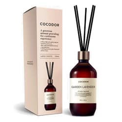 Cocod'or COCODOR Premium Reed Diffuser/Garden Lavender/16.9oz(500ml)/1 Pack/Fragrance Scent Essential Oil Stick Diffuser Set for Bedroom Bathroom Home Décor