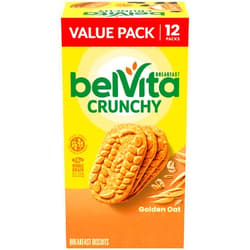 belVita Golden Oat Breakfast Biscuits, Value Pack, 12 Packs (4 Biscuits Per Pack)