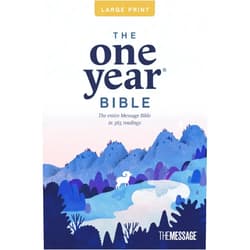 Eugene H. Peterson The One Year Bible The Message, Large Print Thinline Edition (Softcover)
