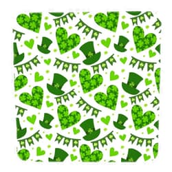 EASSEN St Patricks Day Green Baby Swaddle Blanket Unisex Swaddle Wrap Blankets Neutral Receiving Blanket Crib Bedding Sets for Newborn Boy Girl 35.4 X 35.4 Inches