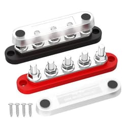 DAIERTEK Power Distribution Block with Cover Mini 5 x 1/4