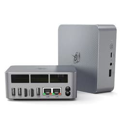 Beelink EQi12 Dual LAN Mini PC, Intel Core 1220P(10C/12T, up to 4.4GHz), 24GB LPDDR5 5200MHz 500GB PCIe4.0 SSD, Mini Desktop Computer Support WiFi 6/ BT5.2/ Dual HDMI/Bulit-in 85W Power Supply
