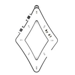 Southern Rec Supply Outsville Accu Rack Carry Case Hard Template Sheet Holder/Carrier 9 Ball (White)