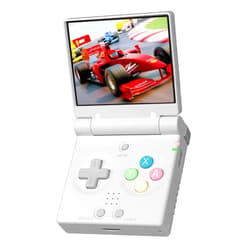 Miyoo Mini Flip Retro Handheld Game Console, 2.8 Inch 750*560 IPS Screen, Portable Linux Emulator Handheld, Gift for Men & Women, White