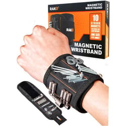 RAK Magnetic Wristband for Holding Screws, Nails and Drill Bits for Men - Made from Premium Ballistic Nylon with Lightweight Powerful Magnets for Dad, Husband, Grandpa, Handyman