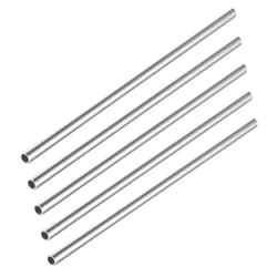 Eowpower 5 Pieces 304 Stainless Steel Round Capillary Metal Tube Tubing Pipe 8 X 6 mm, OD x ID Length 30 cm