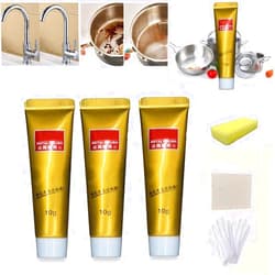 DASHENRAN 2022 New Metal Polishing Paste, Fixini All Metal Polish Cream, Ultimate Metal Polish Cream, Markforlove Metal Cleaning Paste, Stainless Steel/Aluminum/Brass Cleaner (3)