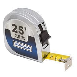 Edward Tools Measuring Tape 25 Foot with Power Lock - Heavy Duty High Impact Chrome - Classic Tape with True Zero Hook - Easy Lock Design - Inches & CM (1, 25 FT)