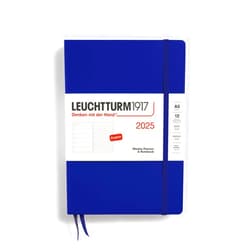 LEUCHTTURM1917 - Weekly Planner & Notebook 2025, Hardcover, Medium (A5), Ink (Jan 1 - Dec 31, 2025)