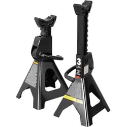 Torin AT43202B Steel Jack Stands: 3 Ton (6,000 lb) Capacity, Black, 1 Pair