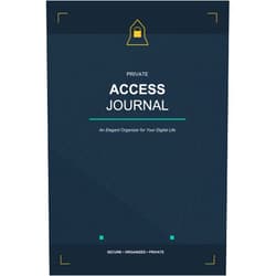 By Morgan Press (Author) Private Access Journal: Password Organizer with Alphabetical Tabs | Internet Login Book for Tracking Usernames and Passwords | 140+ Pages A5