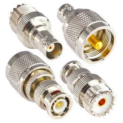 onelinkmore BNC to UHF 4 Type RF Connector Kit Coaxial BNC Male Female to UHF Male Female RF BNC UHF Radios Adapter Kit for Antennas Wireless LAN Devices Wi-Fi Radios External Antenna…