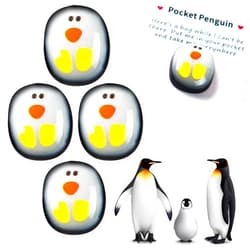 CANIPHA 4 Pcs A Little Pocket Penguin Hug, Mini Cute Penguin Pocket Hug Penguin Animal Decoration Stress Relief Toy Special Encourage Birthday Wedding Little Penguin Valentines Party Penguin Gifts Decoration