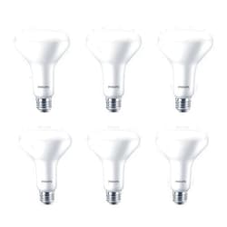 PHILIPS LED Non-Dimmable BR30 Light Bulb - Pack of 6 - EyeComfort Flicker Free - 7.2W = 65W - 650 Lumen - Soft White (2700K) - E26 Base - Indoor - Title 20
