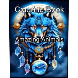 Hudson - H.Hill Publishing Amazing Animals: Coloring Book, 100+ Beautiful Designs For Boys Aged 4-8, 8-12 - All Fans.