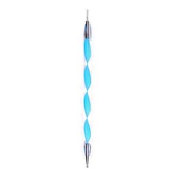 Easy PaperArt Spiral Dual Head Quilling Slotted Tool Embossing Pattern Cardstock Paper Flowers Nail Art Dotting Tools Point Drill Creasing Pen Pottery Ceramics Clay Sculpting Tool (Blue)