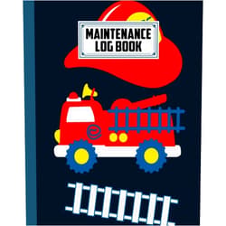 Kristina Schulz Maintenance Log Book: Fire Rescue Cover Design | Repairs And Maintenance Record Book for Home, Office, Construction and Other Equipments | 120 Pages, Size 8