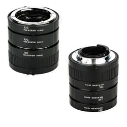 JJC F Mount Auto Focus Macro Extension Tube Set for Nikon D850 D750 D780 D3500 D3400 D7500 D7200 D7100 D7000 D5600 D5500 D5300 D5200 D5100 D5000 D3300 D3200 D3100 D800 D810 D700 D610 D600 D500 & More
