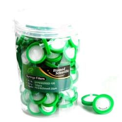 Biomed Scientific Syringe Filter PES(Polyethersulfone) Membrane 25mm Diameter 0.22um Pore Size Non Sterile Pack of 100