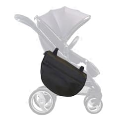 ROMIRUS Insulated Stroller Organizer, Side Sling Stroller Saddle Bag, Black