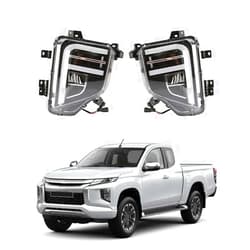 SYDKTWKM for Mitsubishi L200 2019-2021 Front Fog Light Assembly Daytime Running Lights Front Bar Lights Turn Lights